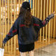
Pei Shiyan's spring denim jacket female student Korean style loose spring jacket large size women's denim clothes spring and summer style 9929# picture style smoke gray S recommended 80--100Jin [Jin equals 0.5 kg]