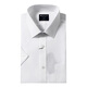 Choya Butterfly Shirt Men's Short à manches à manches purs Coton Blanc Business Casual Gree Grever Robe Hot Anti-Wrinkes Formal Wear White (Ex22013 Twill) 41