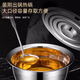 FISDDIS 304 stainless steel oil basin commercial kitchen oil sauce basin thickened lard oil tank seasoning basin soy sauce tank 9 inches