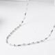 Yuan Shengfu's new PT950 fashionable platinum necklace, fashionable and versatile, large women's platinum carambola bead chain, 5.74g, 43cm