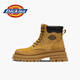 Dickies Martin Boots Femme 2025 Nouveau style britannique Boots Single Sole épaisse augmentant mince à lacets Boots pour femmes décontractées jaune / femmes 37 235 mm