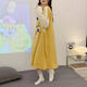 棉的陪伴长袖睡裙女春秋季棉质甜美可爱鸭子睡衣2024年新款大码孕妇家居服 16857 M