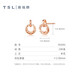 Xie Ruilin (TSL) 18K Золотые серьги для женщин и самоуправляемых сериалов Женщины Простые золотые серьги AG681 K золотые серьги