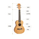 Ukulele Ukulele Pfirsich Blossom Core Mini Kleine Gitarre 23-Zoll 23-Zoll-Pfirsich-Blossom-Kern-Dressingliste + Pfirsichblüte Kern Rückseite Seite