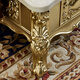 
Royal Louis European solid wood marble coffee table, rectangular four-pull champagne-colored tea table TV cabinet combination 1.8*1.8 meters with artificial stone [actual price 13780]
