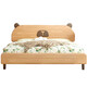 Mulinjia children's bed boy bed girl princess bed solid wood large bed rubber wood simple small apartment solid wood bed crib solid wood bed + 10cm mattress 100CM*190CM