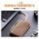 西部数据（WD） NVMe移动固态硬盘My Passport随行SSD版Type-C接口 1050MB/s 手机笔记本外置外接防摔 加密备份 玫瑰金 | 高速加密 【1TB】
