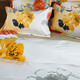 Luolai Chinese ink style flower pure cotton four-piece set, cotton high-density satin bedding, ink color 200x230cm