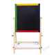 Belendo solid wood kindergarten primary school children double-sided drawing board easel set small blackboard stand baby painting writing board height 65cm color drawing board + gifts