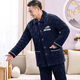 Suiyue Men's pajamas in autumn and winter, three-layer thickened coral velvet cotton warm, middle-aged and elderly home clothing Daddy set N9921M gray milk velvet upgraded thickened L size (90-120Jin [Jin equals 0.5 kg])