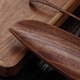 Walnut tea tea pick set solid wood teaspoon tea shovel Kung Fu tea set rosewood tea art tea spoon tea lotus Zijin tea set walnut