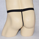 Ye Zimei Men's patent leather briefs sexy crotch hollow thong men's sexy underwear wide-edged metal ring 4110 All size