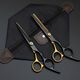 
Sharp and durable hair-blocking new home hair scissors sharp and durable teeth cut flat cut thin scissors hair cut [regular home version] Practical hair-brushing 0 basic haircut: [flat cut + bangs]