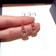 Idel Earrings 2025 New Trendy Fashion Versatile Temperament Internet Celebrity Small Earrings Earrings Earrings Women's Ear Accessories Earrings Small Round Diamond Earrings E0013