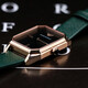 Emporio armani montre la petite plaque carrée de la file carrée verte quartz watch anniversaire 520 Gift de la Saint-Valentin à la mode
