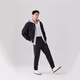 Levi's李维斯男士宽松时尚潮流百搭流行简约通勤长款束脚休闲裤 黑色 M