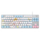 Logitech K835 Teclado mecánico Teclado con cable de 84 clave Teclado de juego de color verde y rojo Axis E-Sports Office Notebook Desktop COME CF LOL K835 Eje verde-eje-lindo perro
