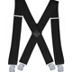 Yufan 5cm elastic elastic men's strap clip 4 clamp X-type adjustable suspender trousers strap 02 Navy Blue Unicode
