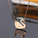 SWAROVSKI Swarovski necklace classic swan crystal clavicle sweater chain Birthday Chinese Valentine's Day gift for girlfriend Large black swan 5204134