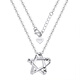 Pt.Charm goddess gift PT950 platinum pendant women's necklace as bright as stars set chain five-pointed star necklace pendant can be customized if it is not in stock. Take 3.8g as an example
