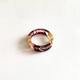 Colorful ink ring couple Internet celebrity ins2022 new resin gold foil original personality niche ring blue gold