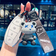 Zhengxi 23 Hongqi H5 Couverture clé 2023 Nouveau modèle Nouvelle voiture HS5 H9 Shell HS7 BOUCLE HQ9 BAG H7 FEMMES Classic 2022 C Modèle [Fashion Black] Grey Chameleon Bear Hanging Buckle