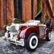 Samatra Rolls-Royce children's electric car high-end classic car male and female baby remote control toy car can sit on four-wheel vehicle painted red + four-drive + center console large lithium battery + multi-function remote control + five-type safety belt