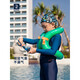 Decathlon children's swimming ring armpit thickened floating ring equipment life jacket rose pink suitable for 18-30KG 3-6 years old 713986