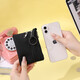 Jiemo Coin Wallet Women Leinwand Handhält kleiner Beutel Student Kurzmini kleiner Geldbeutel Kartenbeutel Herren Reißverschluss Key Coin -Tasche Schwarz