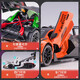 Yixuan Toys 1/24 Lamborghini SVC12 racing alloy sports car model simulation return power sound and light children's metal toy car 1/24 green
