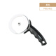 FOR BAKE Bread Knife Pizza Wheel Knife Shortening Wheel Pizza Hob Cutter Pizza Pizza Knife Stainless Steel Black