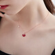 Farcoko Acacia Red Bean Necklace for Women Red Bean Pendant High-end Light Luxurious Clavicle Chain Heartfelt Birthday Gift for Girlfriend Fast Delivery in the Same City Acacia Red Bean Necklace
