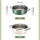 SUPOR hot pot 304 stainless steel double bottom thickened soup pot household hot pot easy to clean mutton open flame induction cooker universal ST28AA6-W (white) 28cm