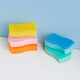 Camellia (CHAHUA) household scouring pad sponge, dishcloth, pot, kitchen cleaning cloth, dishwashing cloth, double-sided thickened rag, colorful sponge scouring pad, 10 pieces