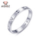 Aido diamond pt950 platinum ring women's platinum tail ring fashion ring for girlfriend memory ring 6# 1.2-1.4 grams (face width about 2 mm)