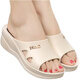 ZUYLFYP女士高跟拖鞋夏季外穿厚底时尚家居防滑软底坡跟防水鞋2023新款 米白色 795 38 码【适合36的脚】