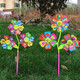 Buntes Windmühlen Kindergartenpark Event Dekoration Plastik Windmühle Kinderspielzeug landschaftlicher Gebiet Windmühle Bunte Windmühle