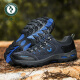 Autumn de carpintería Autumn Nuevos zapatos para hombres de senderismo al aire libre Runnizable Running Sports Shoes Viajes sin deslizamiento de papá Shoes de mediana edad y ancianos H14088 Negro 38