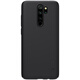 Nelkin geeignet für Xiaomi Redmi Note8pro Mobiltelefon Hülle Gefrertete Anti-Rutsch-Full-inclusive Anti-Fall-Fall-Schutzhülle Leichtes und einfaches Schutzhülsenschild mit Hartschalen-Weichkante Schwarz