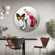 
Mo Hua Lulin Restaurant Decorative Painting Modern Simple Dining Table Hanging Painting Restaurant Mural Entrance Entrance Entrance Cabinet High-end Painting Dining Room Jiuyu Picture 05 Pair of Wine Ding Song 12354 Crystal Porcelain Painting-diameter 40 black frame (gold frame requires notes
