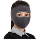 
HengTravler Autumn and Winter Masks Outdoor Cycling Warm Thickened Neck and Ear Masks Men's and Women's Windproof Electric Vehicle Full Face Mask Neck Guard Winter Style - Black