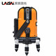 
Laise laser level 5-line blue-green light infrared high-bright outdoor dotted plastering 686LSG649SPD enhancement point [3-line single cell] Strong green light metal base