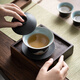 SUSHI CERAMICS tea set hand-painted glaze color Sancai tureen Kung Fu tea set gift box tea set J0333
