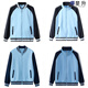 斐升（FEISHENG）春秋季中学生校服套装三件套初中生高中蓝白运动服酒红班服外套 HZQ6622月蓝【外套】 185