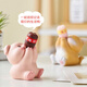 Man Senxin creative cute desktop small ornaments healing soft and cute office unzipping girls' bedroom dormitory decoration gift figures Little white rabbit tons [drink a sip of cute water]