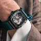 Bugatti (Bonest Gatti) Watch Herren Deutsch vollautomatische mechanische Uhr Luminous hohle wasserdichte Saphir-Fass-Fass-Typ-Uhr-Uhr Phantom 9905-A3 Ausgezeichnetes Gold [gleiches Modell in Einkaufszentrum]