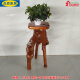 Ikea Shengyu Официальная прямая продажа сплошной древесной корень резного шельфа натуральное дерево корень орнамент целый многослойный бонсайский аквариум базовый
