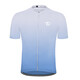 
ROGTYO bicycle and bicycle clothing summer short-sleeved cycling strap shorts quick-drying and wet light cycling wear equipment Gradient blue short-sleeved top L