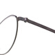 LINDBERG Lindberg Glasses Frame New Men's Myopia Full Frame Eyebrow Wire Frame Pure Titanium LIN9858 Glasses Frame Model: 9858 Gloss Black Brown PU14 Size 50-135