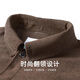 Mark Huafei Corduroy Premium Lapel Jacket Men's Autumn and Winter New Youth Trendy Plush Jacket Brown Brown 318 M (170)